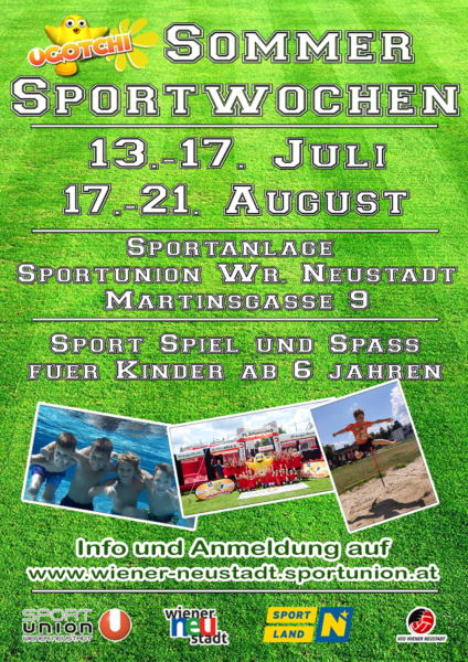 Plakat Sommersportwochen 2026 Plakat Sommersportwochen 2026
